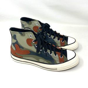 Converse Chuck 70 High Top Field Green Canvas Camo Brown Shoes Mens Size 171450C